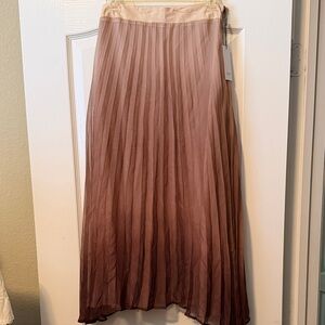 Myne Ombre Brown A-Line Skirt NWT